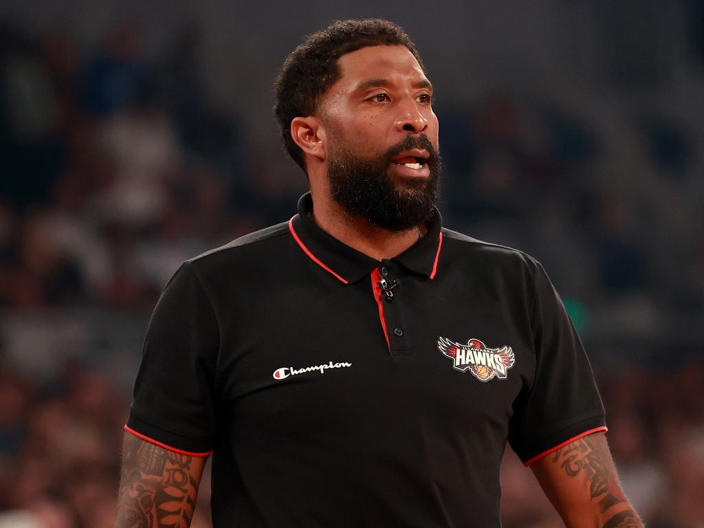 Justin Tatum coaches the Illawarra Hawks. Picture: Getty Images.