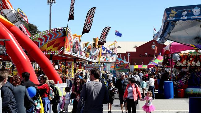 About 50,000–80,000 people usually attend the Royal Adelaide Show each day. Picture: Calum Robertson