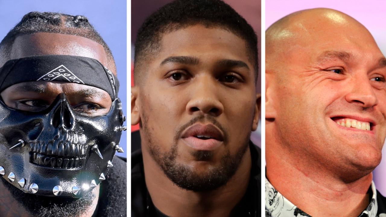 Stars of the heavyweight division: Deontay Wilder, Anthony Joshua and Tyson Fury.