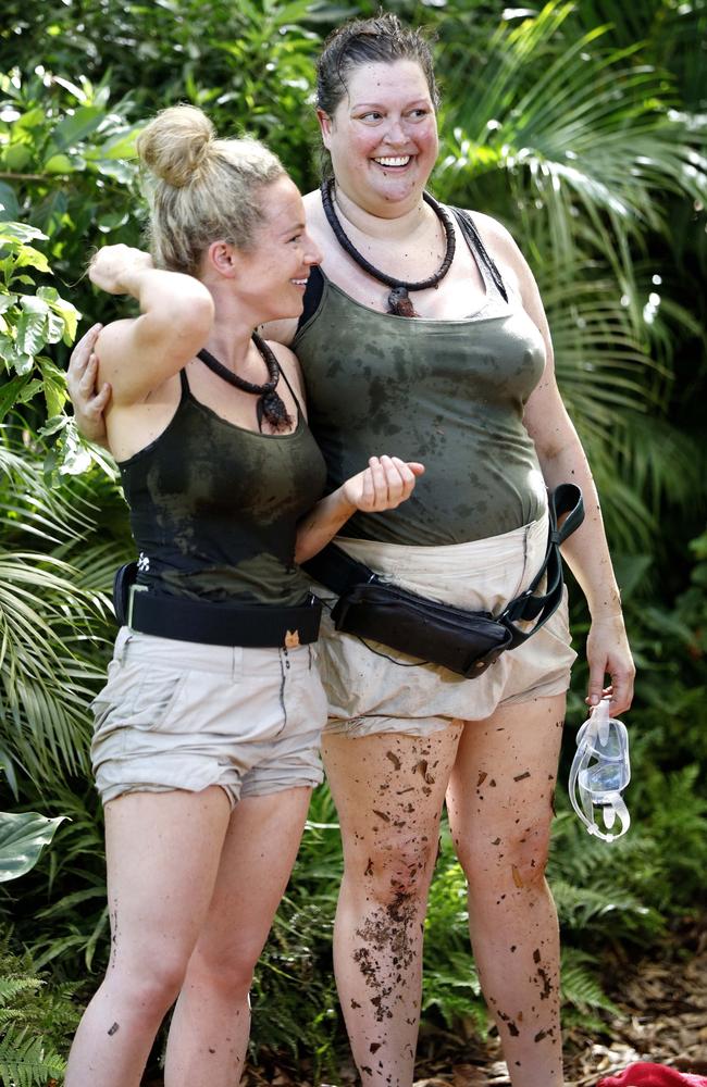 Jungle pals … Pollard made friends with Tziporah Malkah during her stint on 10’s I’m A Celebrity Get Me Out Of Here. Picture: Nigel Wright/10.