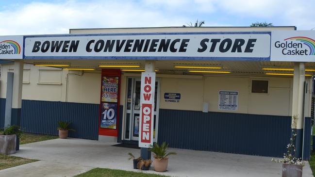 The Bowen Convenience Store in Powell Street stocks grocery items, meat packs, ice-creams and much more.  It is also an agent for dry cleaning and embroidery, and you can get your lotto ticket or scratch it.