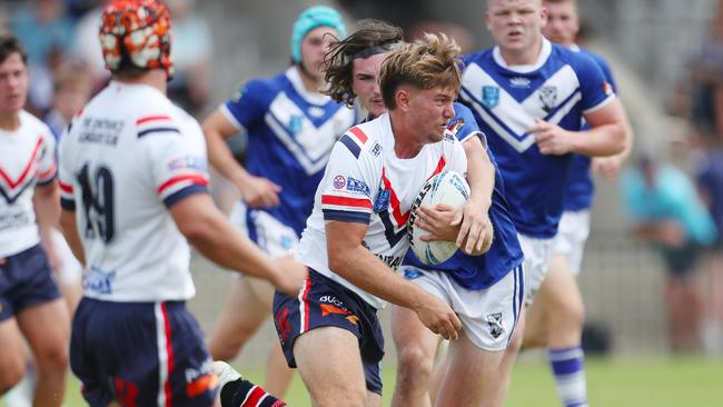 Roosters Tali Kolofale Laurie Daley Cup Round Three at Woy Woy Oval Saturday 22nd February 2025 Central Coast Roosters vs North Coast Bulldogs pic Sue Graham