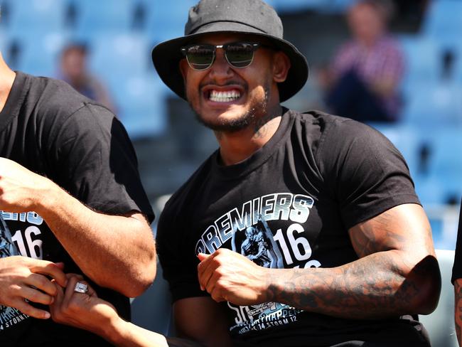 Barba at the Sharks’ grand final fan day. Picture: Gregg Porteous