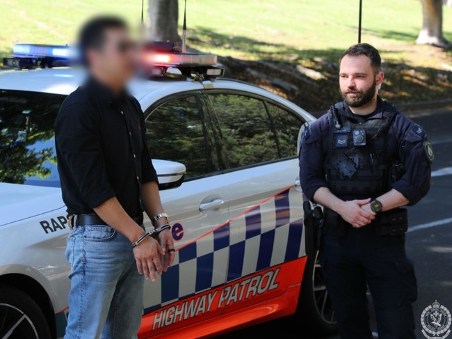 Police making an arrest. Picture: NSW Police