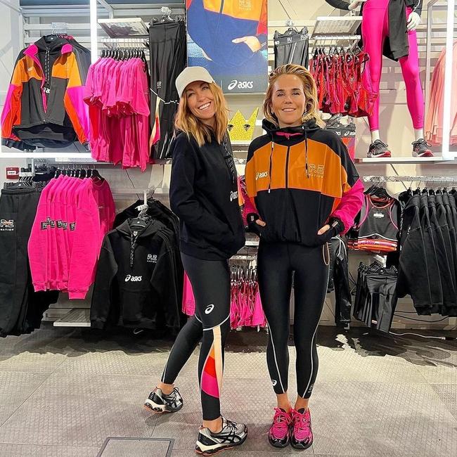 Pip Edwards and Claire Tregoning had a ‘spectacular falling out’ that is treating their activewear label, it has been claimed. Picture: Instagram/Claire Tregoning