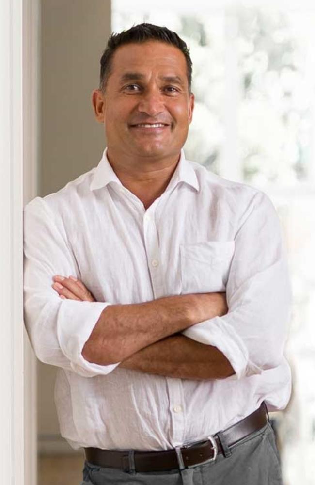 Chef Peter Kuruvita outside his new culinary precinct Alba by Kuruvita in Noosa.