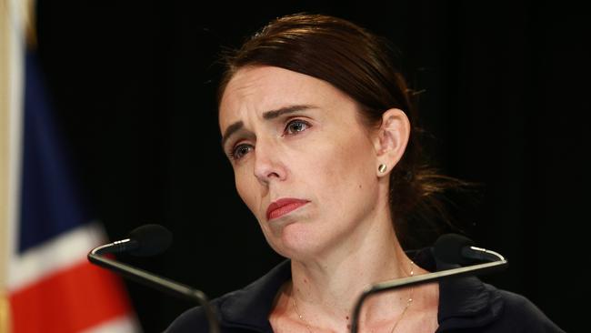 New Zealand Prime Minister Jacinda Ardern speaks to media at Parliament on March 17, 2019 in Wellington.