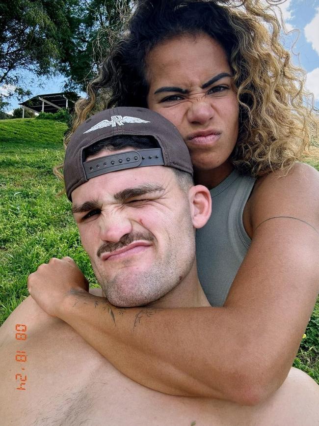 Recent instagram images of Penrith's Nathan Cleary spending time with Mary Fowler. Picture Instagram @maryfowlerrr