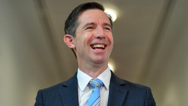 Finance minister Simon Birmingham.