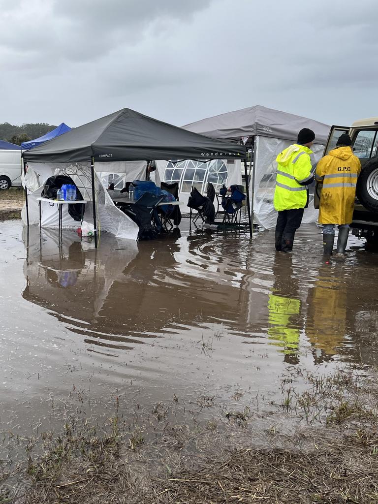 People are now being redirected away from the camp grounds. Picture: Jess McSweeney