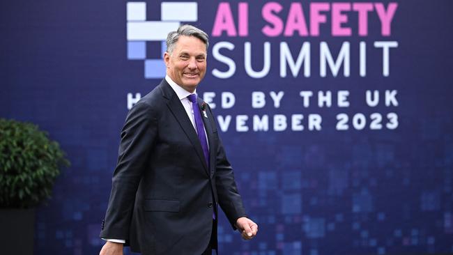 Deputy Prime Minister Richard Marles at the UK Artificial Intelligence Safety Summit at Bletchley Park, in central England. Picture: Leon Neal