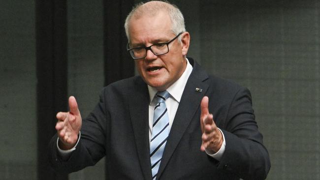 One was left feeling that when it mattered most Scott Morrison lacked conviction. Picture: Martin Ollman