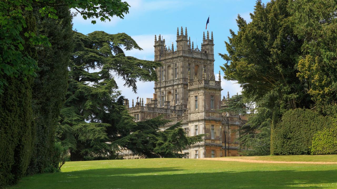 ESCAPE:  England, Hampshire. 2 May 2017. Highclere Castle. Jacobethan style country house, seat of the Earl of  Carnarvon.  Setting of Downton Abbey. Picture: Istock