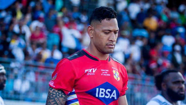 Folau switched countries to represent Tonga in 2022. (Photo by Pita Simpson/Getty Images)