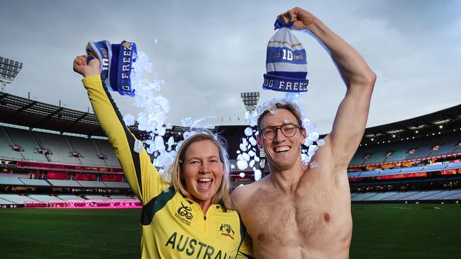 Freezing The G for MND. Australian cricket player Meg Lanning and champion swimmer Mack Horton will be taking part in Freezing The G.                   Picture: David Caird