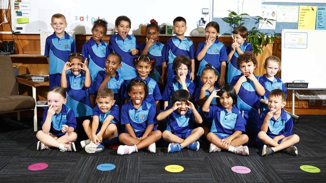 My First Year 2024: Parramatta State School: prep B: back: Cooper, Georgia, Mokoim, Amanda, Reyansh, Levitah, Max; middle: Kaylee, Daniel, Tasnuva, Derek, Lahjaysar, Roman, Olivia; front Patock, Leila, Kai, no name supplied, Simon, Nyein, Jacob. Picture: Brendan Radke