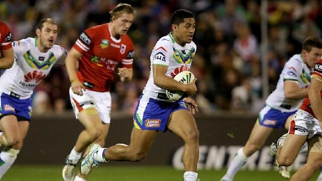 Anthony Milford in action for the Canberra Raiders.