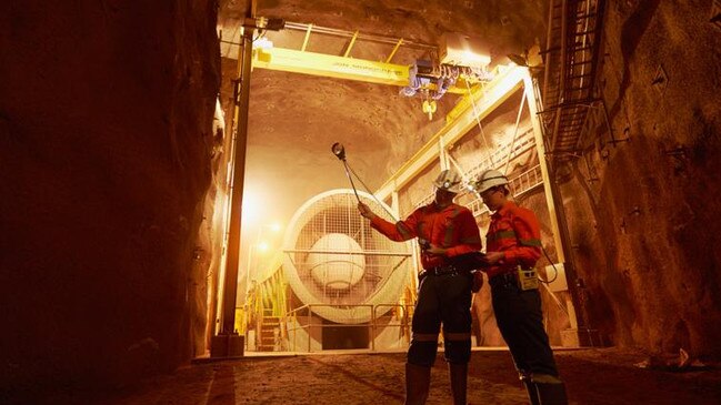 Underground mine at Prominent Hill. Pic: Supplied by OZ Minerals