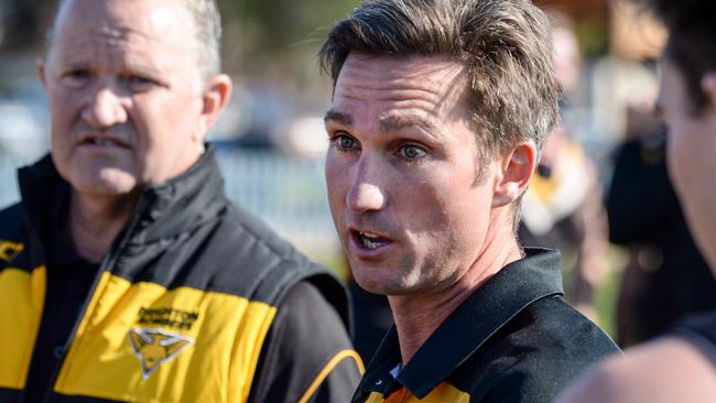 Brighton coach Brett Backwell will depart at the end of the 2024 season. Picture: Brenton Edwards