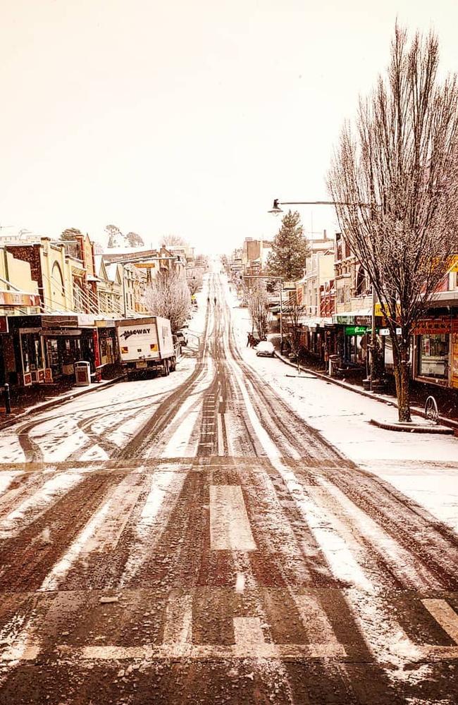 More snow is forecast to for parts of the state this afternoon. Picture: Simon Walker-Smith