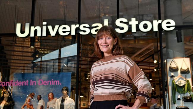 Universal Store chief executive Alice Barbery, in her store in Chermside on Friday, is rolling out different retail formats across the company. Picture: John Gass