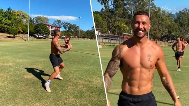 Quade Cooper shows off freakish passing skills again