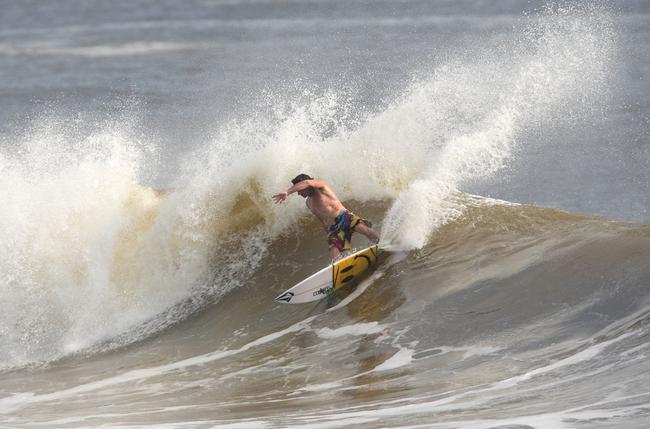 Alexandra Headland gets good lefts and rights for longboarders and shortboarders alike. Picture: Nicholas Falconer
