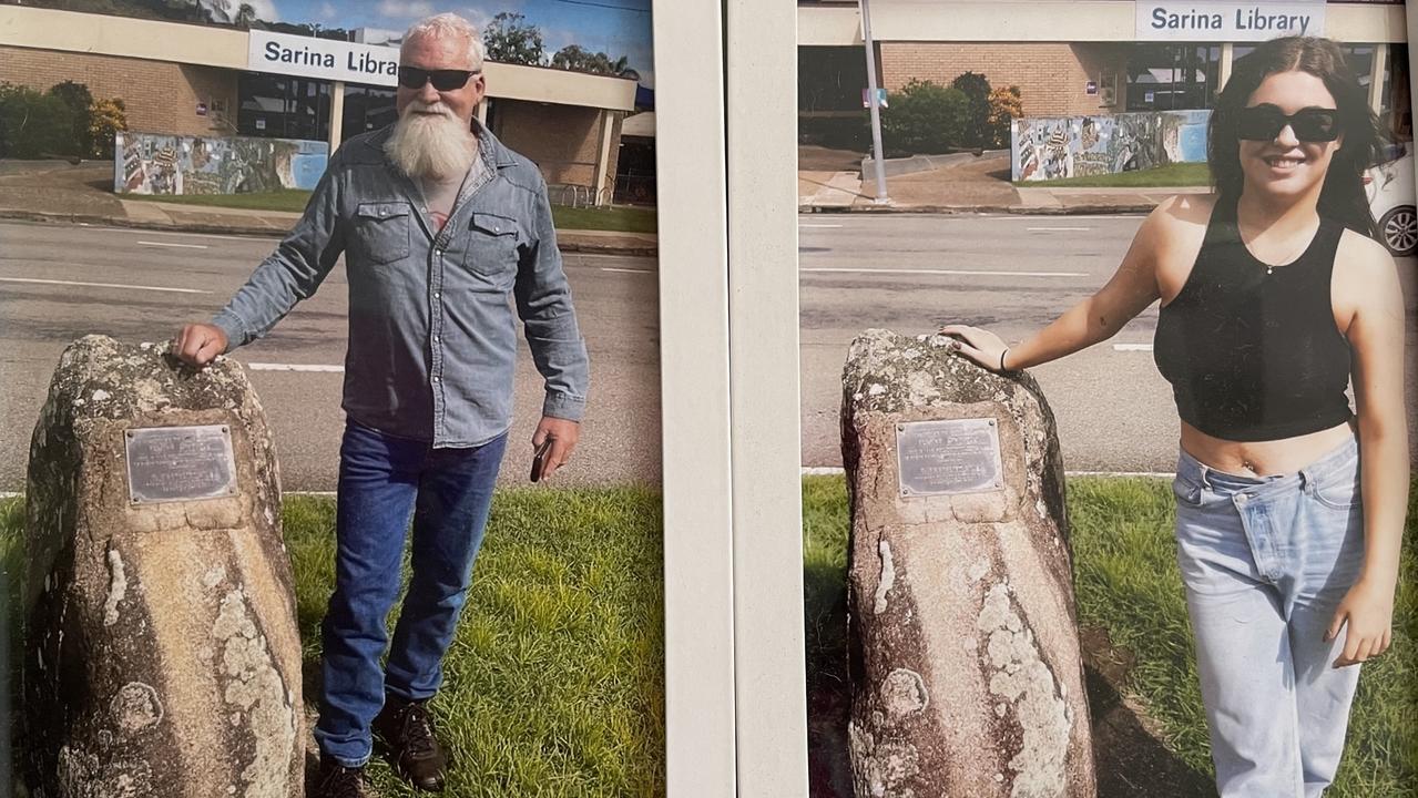 Breanca Atherton treasures these photos of her late husband Alan and stepdaughter Hannah, taken 20 minutes before they died in a terrible crash on the Bruce Highway at Koumala on Easter Monday 2022. Picture: Supplied by Breanca Atherton