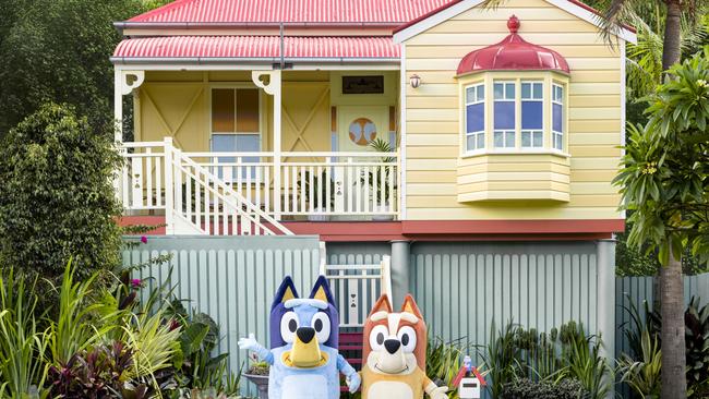 The iconic Heeler Family home from Australia’s very own mega-hit and award-winning kid's show, Bluey, is being listed on Airbnb for a one-weekend only experience in Brisbane. Picture: Hannah Puechmarin