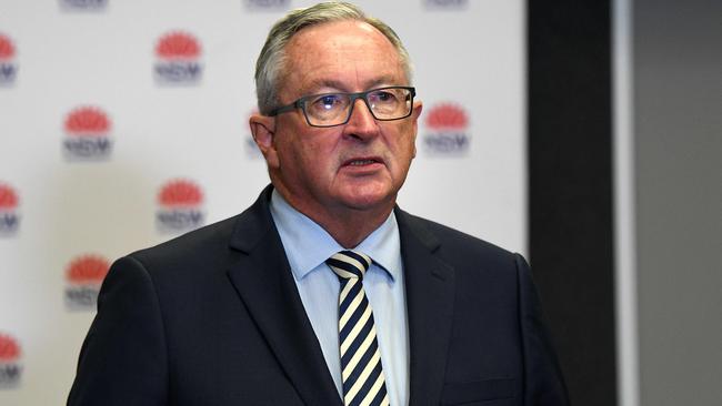 NSW Minister for Health Brad Hazzard speaks to the media during a press conference in Sydney. Picture: NCA NewsWire/Bianca De Marchi