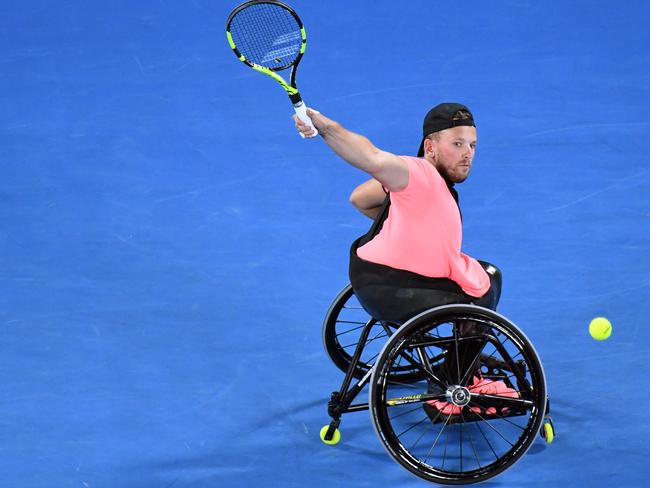 Dylan Alcott of Australia in action