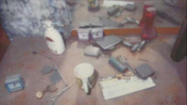 Makeup and other assorted items lie strewn across the dresser. Picture: NSW Coroner's Court