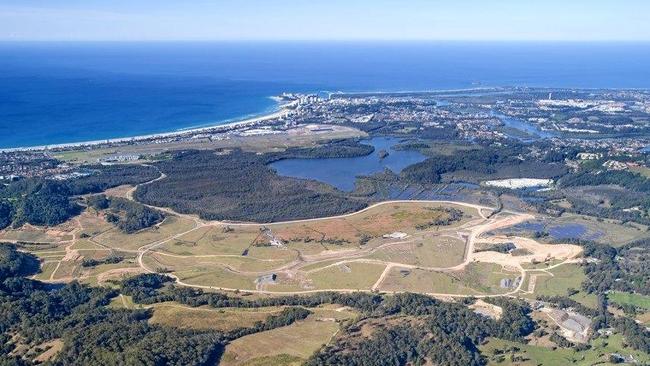 An aerial shot of the proposed Cobaki development.