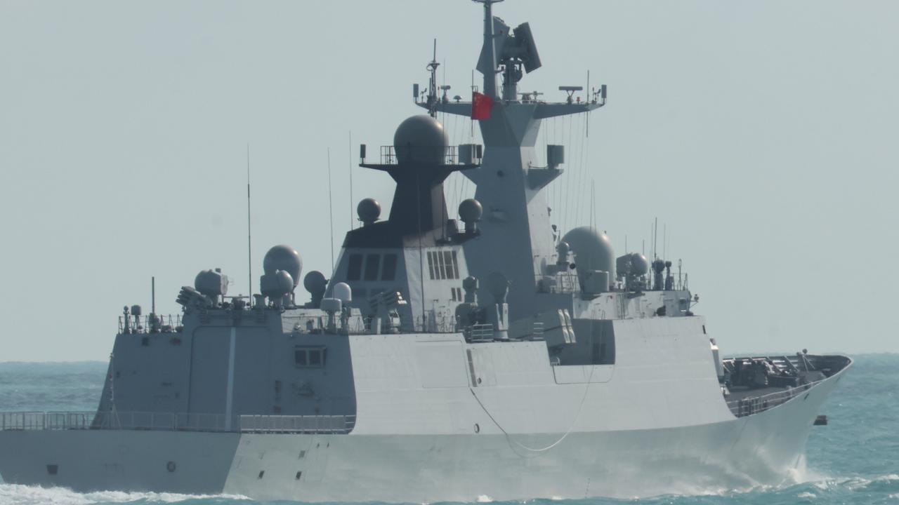 The Australia Defence Force (ADF) is monitoring three Chinese warships lurking off Australia’s northeast coast. Picture: Australian Defence Force