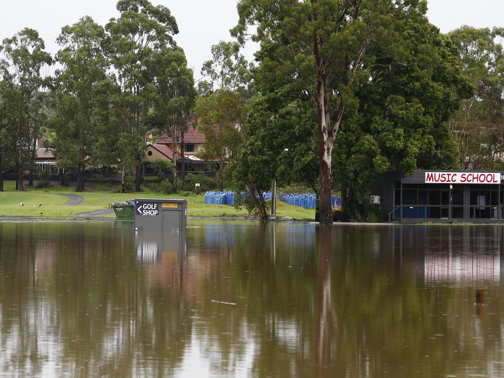 The Titans training field under water. Picture: Tertius Pickard