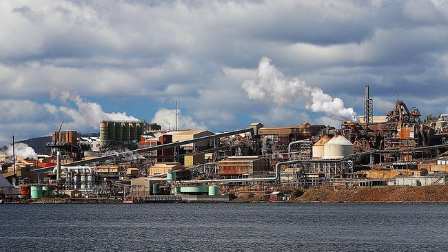 The Nyrstar zinc works in Lutana. Picture: SAM ROSEWARNE