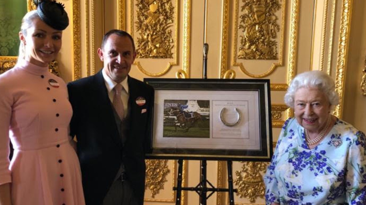 Chris and Stephanie Waller meet the Queen at Windsor Castle back in 2019.