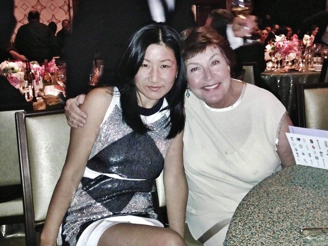 Director and producer of I am Woman, Unjoo Moon, with Helen Reddy.