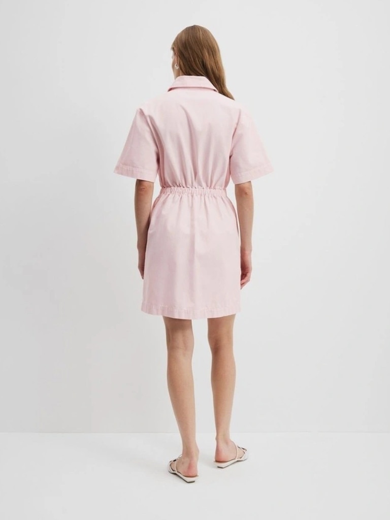 Country Road Cinched Denim Mini Dress in Pink Meringue. Picture: Myer.