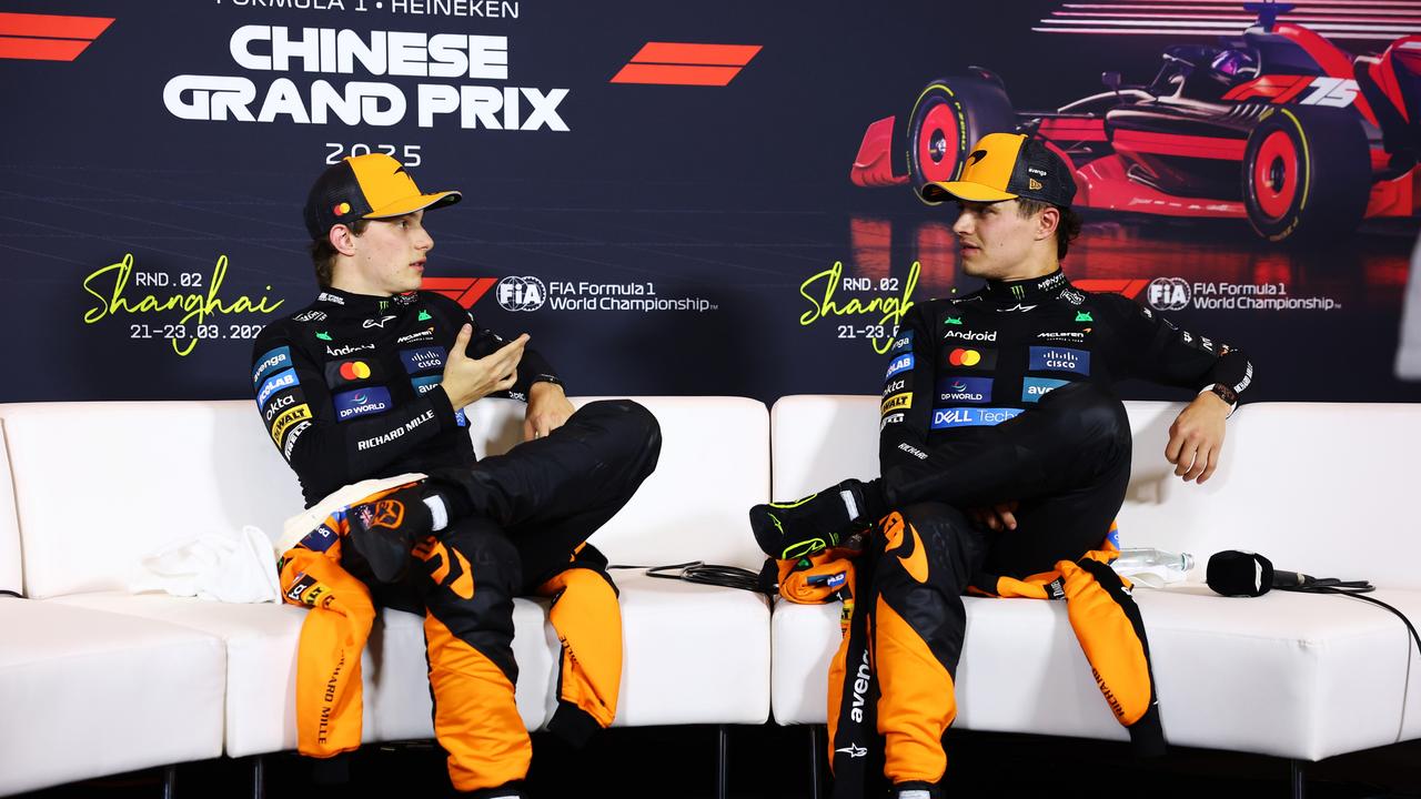 The McLaren battle . (Photo by Clive Rose/Getty Images)
