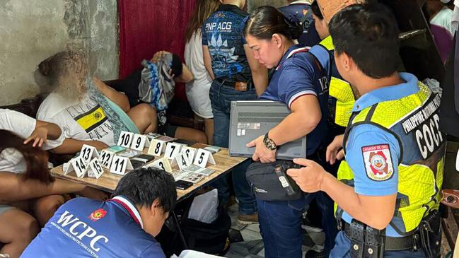 Police raid a location in the Cagayan De Oro region of the southern Philippines. Picture: Australian Federal Police