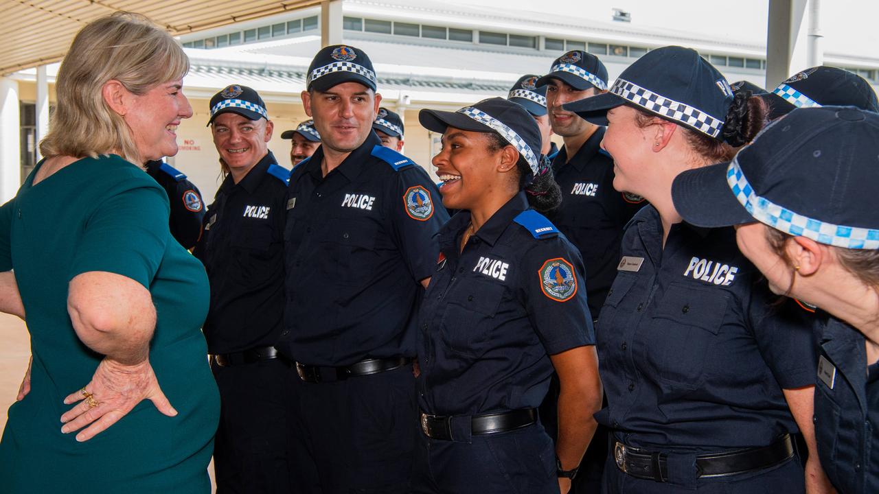 The government has pledged $200m to recruit 200 new police to the Northern Territory Police force over four years. Picture: Pema Tamang Pakhrin