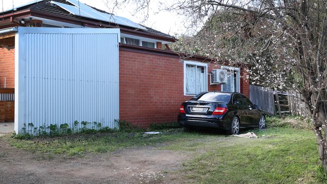 The Mitcham home where the children were found. Picture: David Caird