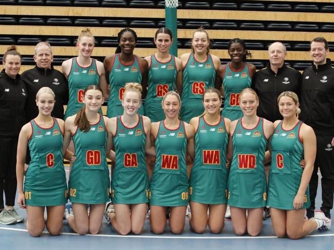 The Tasmania Wild team which played in last year’s Australian Netball Championships. Picture: Netball Tasmania