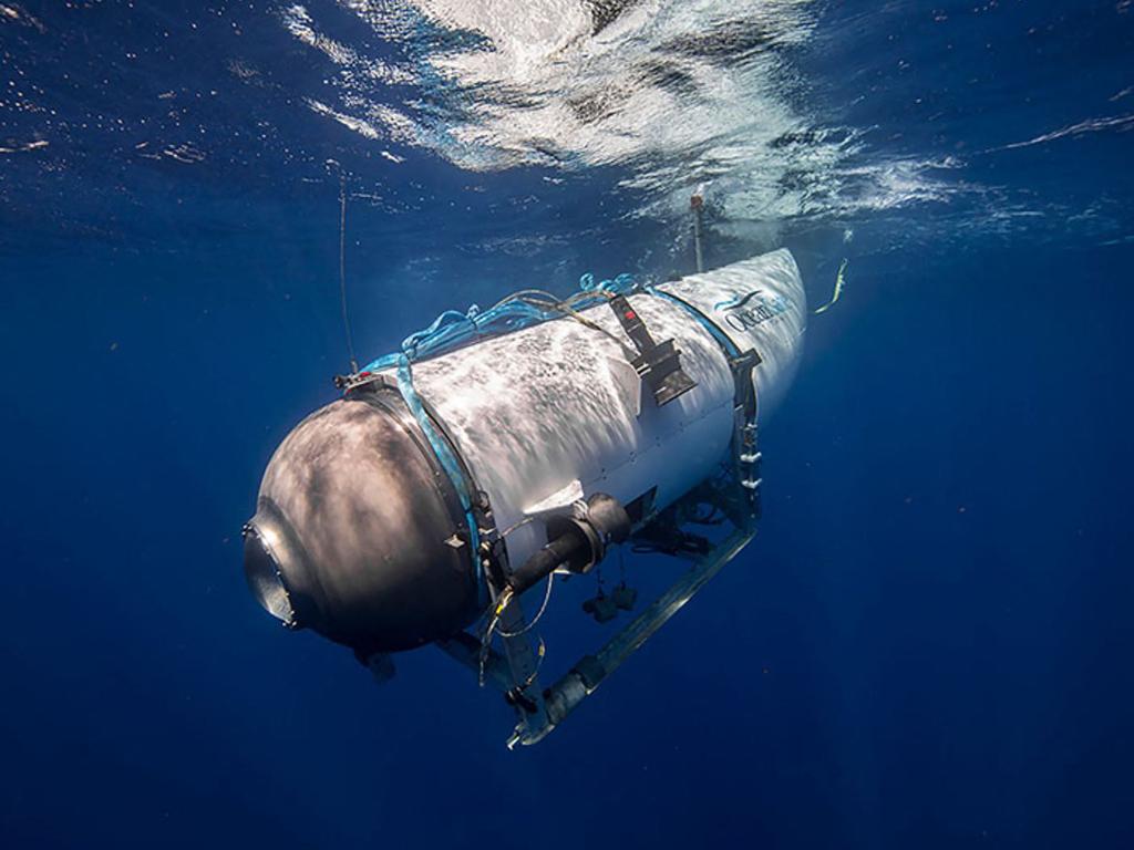 The Titan submersible imploded in June last year, killing all five people on board. Picture: Handout/OceanGate Expeditions/AFP