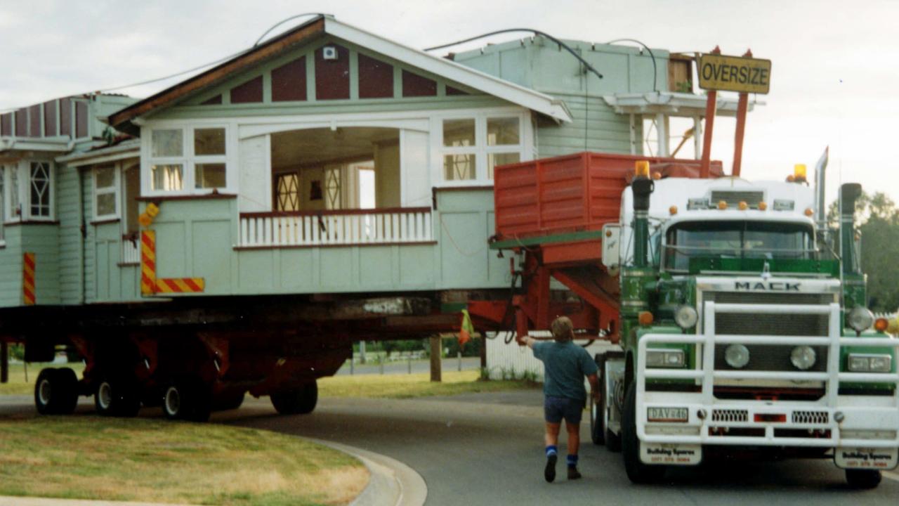 A mammoth effort as Richard and Julie Tooher's house was removed from Bundaberg in 1999 in order to find a new home in Fig Tree Pocket.