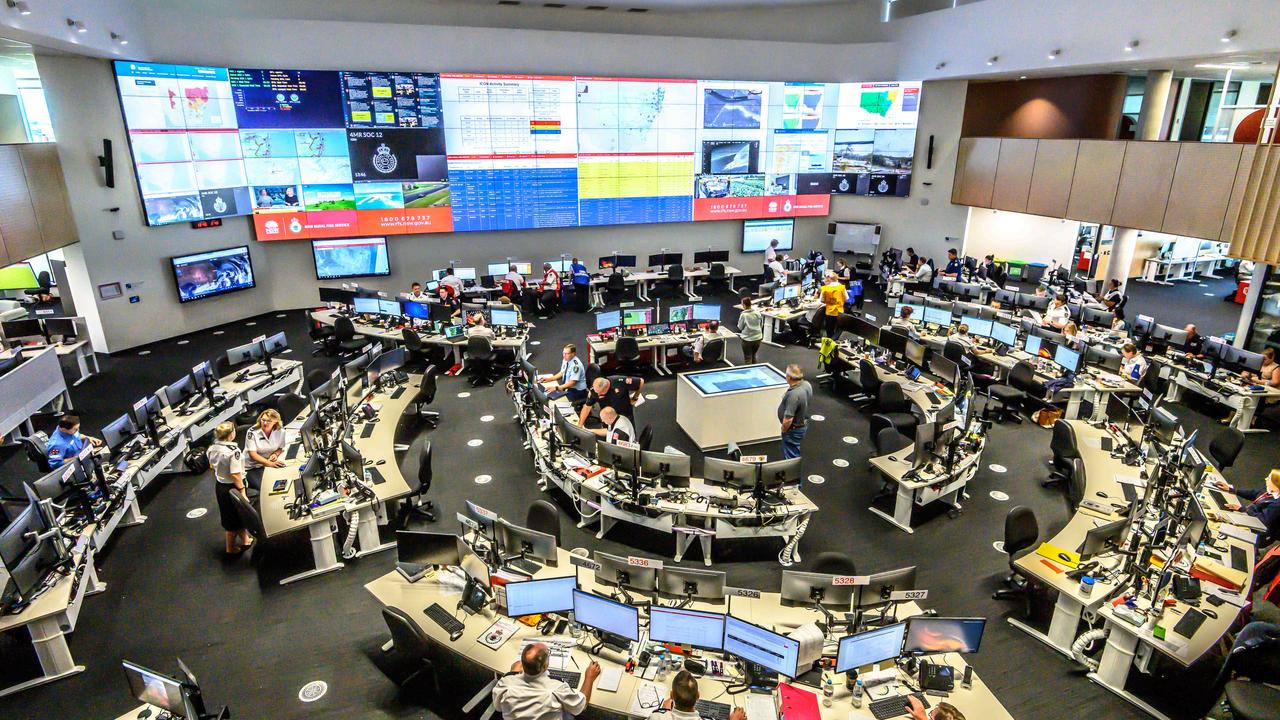 The NSW Rural Fire Service headquarters in western Sydney from where the bushfire effort is being co-ordinated. Picture: Monique Harmer