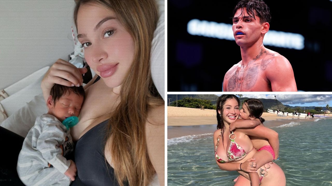 Ryan Garcia announced he was the father of a new baby - and that he was splitting from his wife. Picture: Supplied