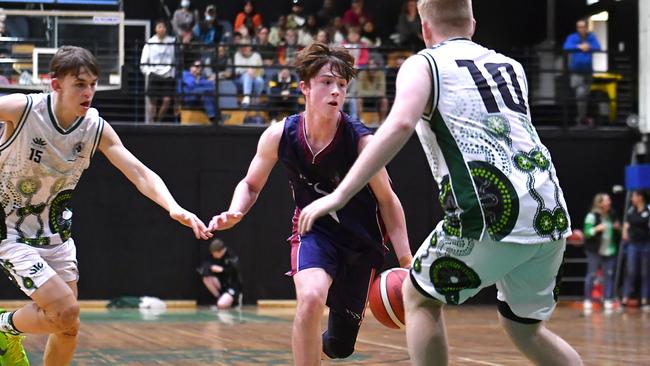 GPS Firsts basketball between Brisbane Boys College and The Southport School Saturday August 13, 2022. Picture: John Gass