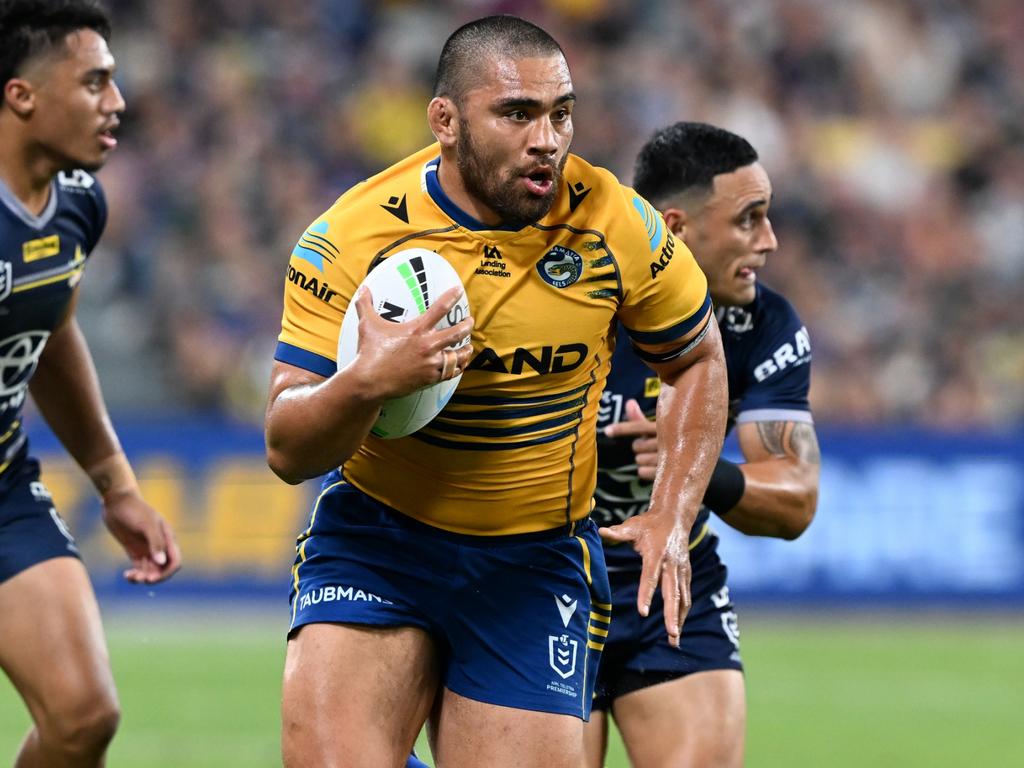 Isaiah Papali'i admitted he hasn’t hit the highs of his form in Parramatta colours. Picture: Bradley Kanaris/Getty Images